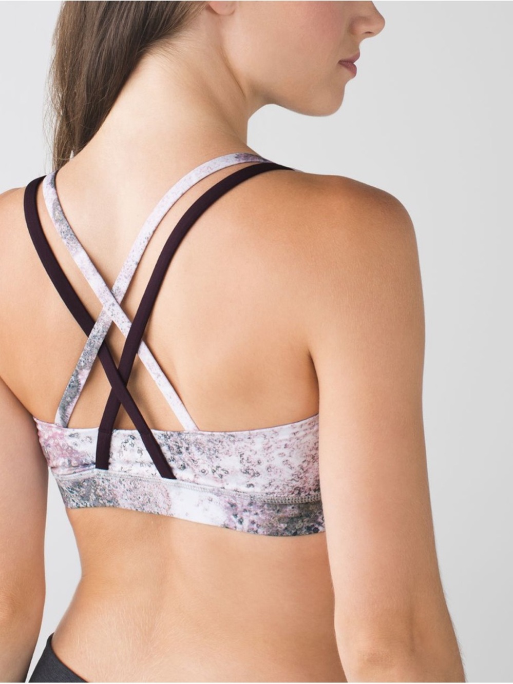 Lululemon Energy Bra Sugar Crush Multi / Black size 4